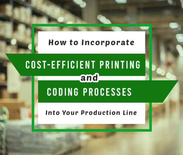 Cost-Efficient Printing and Coding Processes