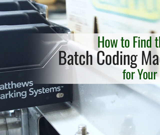 Right Batch Coding Machines for Your Business