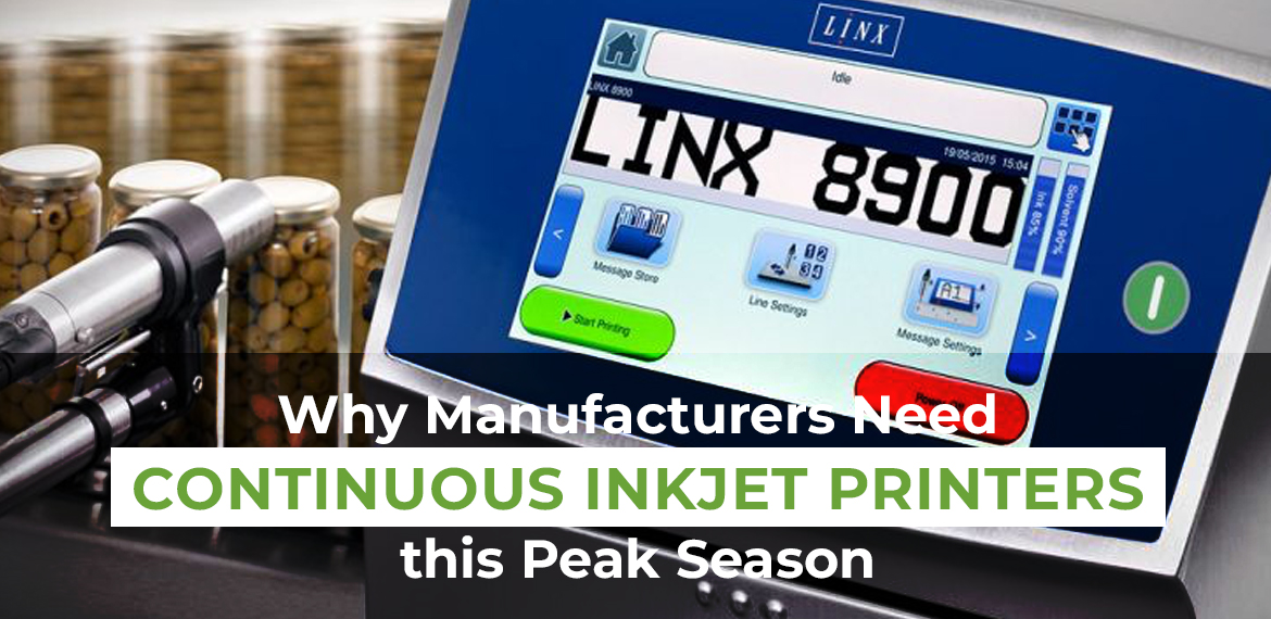 Why Manufacturers Need Continuous Inkjet Printers this Peak Season